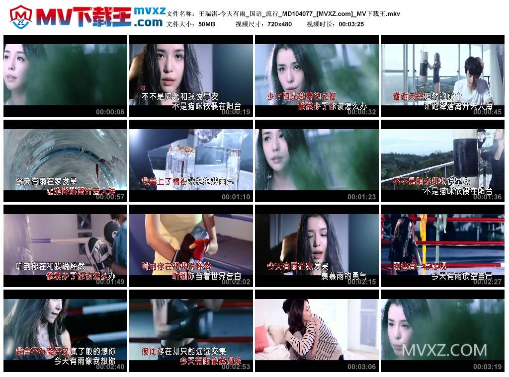 王瑞淇-今天有雨_国语_流行_MD104077